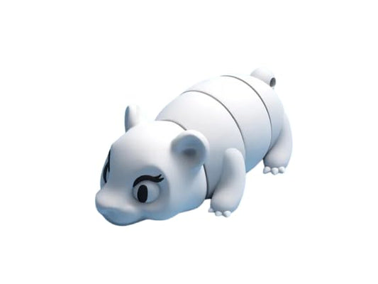 Articulated Polar Bear Fidget Figure – Cute Arctic-Inspired Collectible Desk Toy for Teens & Adults – 3D Printed in Canada