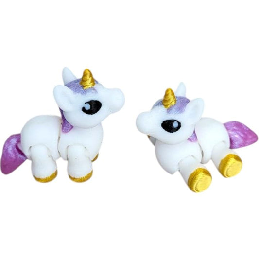 Unicorn Cinder Hatchling Figurine – Flexible Articulated Mythical Creature Desk Pet & Collectible Sculpture – Unique 3D Printed Fantasy Gift for Teens & Adults – 3D Printed in Canada