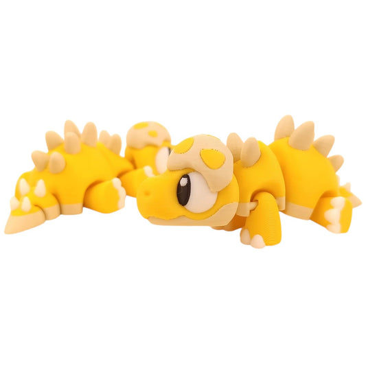 5-Pack Mini Baby Stegosaurus Figurines – Articulated Dinosaur Desk Pets, Pocket-Sized Collectible Dinos, Fidget Toys for Teens & Adults – 2 Inch Poseable Figures – 3D Printed in Canada
