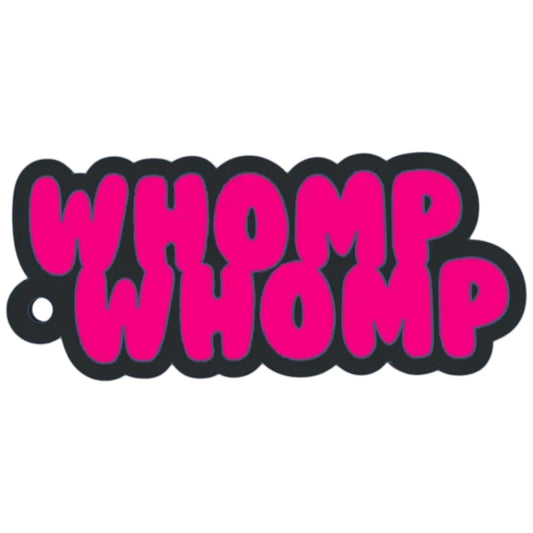 Womp Womp Keychain – Holographic Glossy Meme Tag with Bold Red Text – 3D Printed in Canada