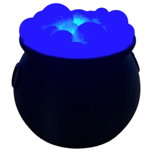LED Cauldron Halloween Decoration – RGB Color-Changing Witch Cauldron Light Cover with Bubbling Top for Mood Lighting – Light Not Included – 3D Printed in Canada