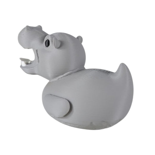 Hippo Duck Figurine - Duck Car Dashboard Decoration - Funny Animal Hybrid Collectible for Duck Duck Jeep Trend - Unique Rubber Duck Alternative - Cruise Duck for Hiding – 3D Printed in Canada