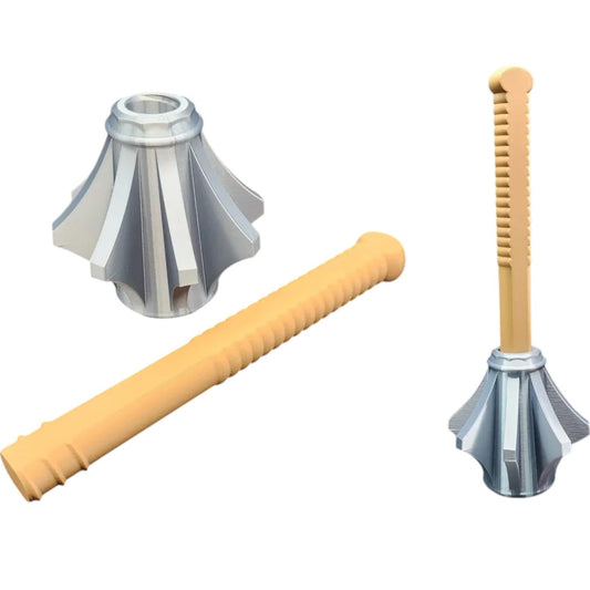 Armor Breaker Mace Prop – 2-Piece Support-Free 3D Printed Fantasy Weapon for Cosplay, Display & DIY Painting – 3D Printed in Canada