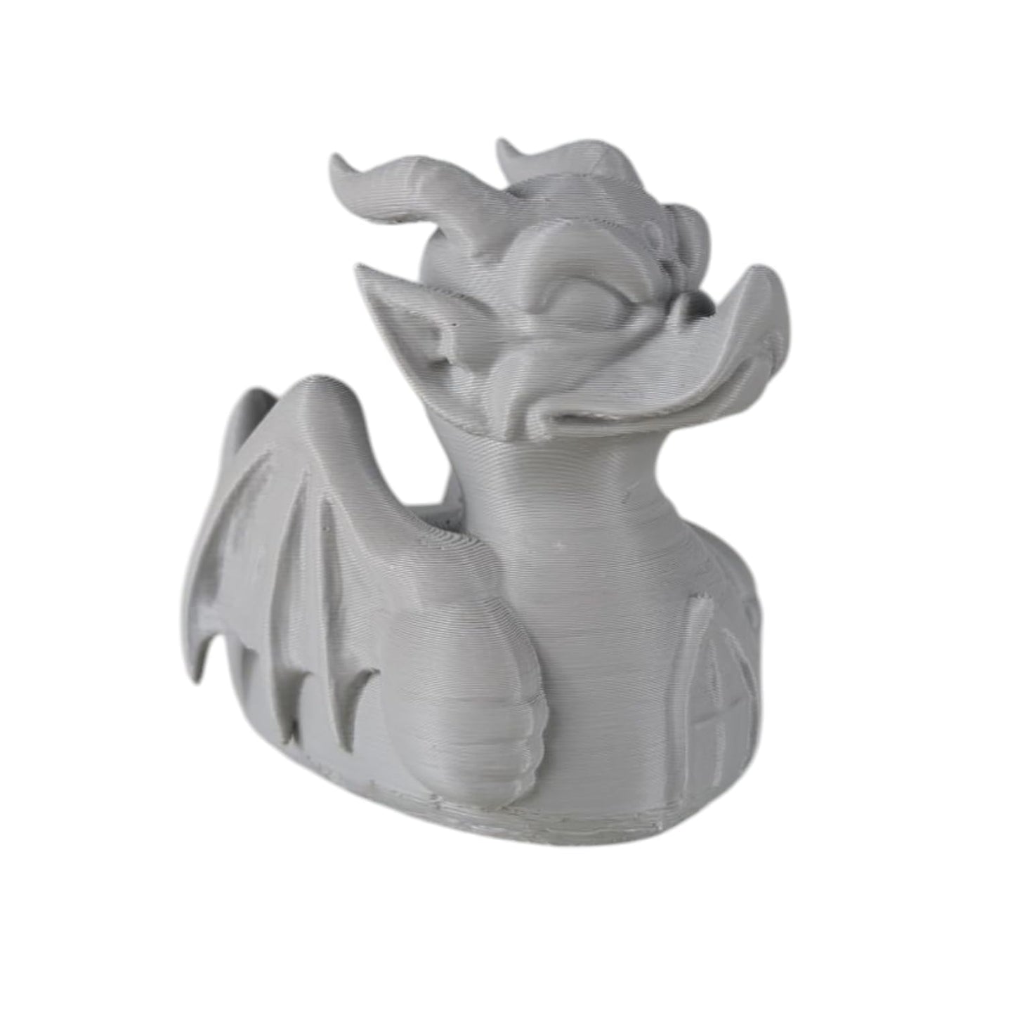 Gargoyle Duck Figurine – Gothic, Fantasy Dashboard Ornament, Medieval Desk Decor, Dark Mythical Collectible – 3D Printed in Canada