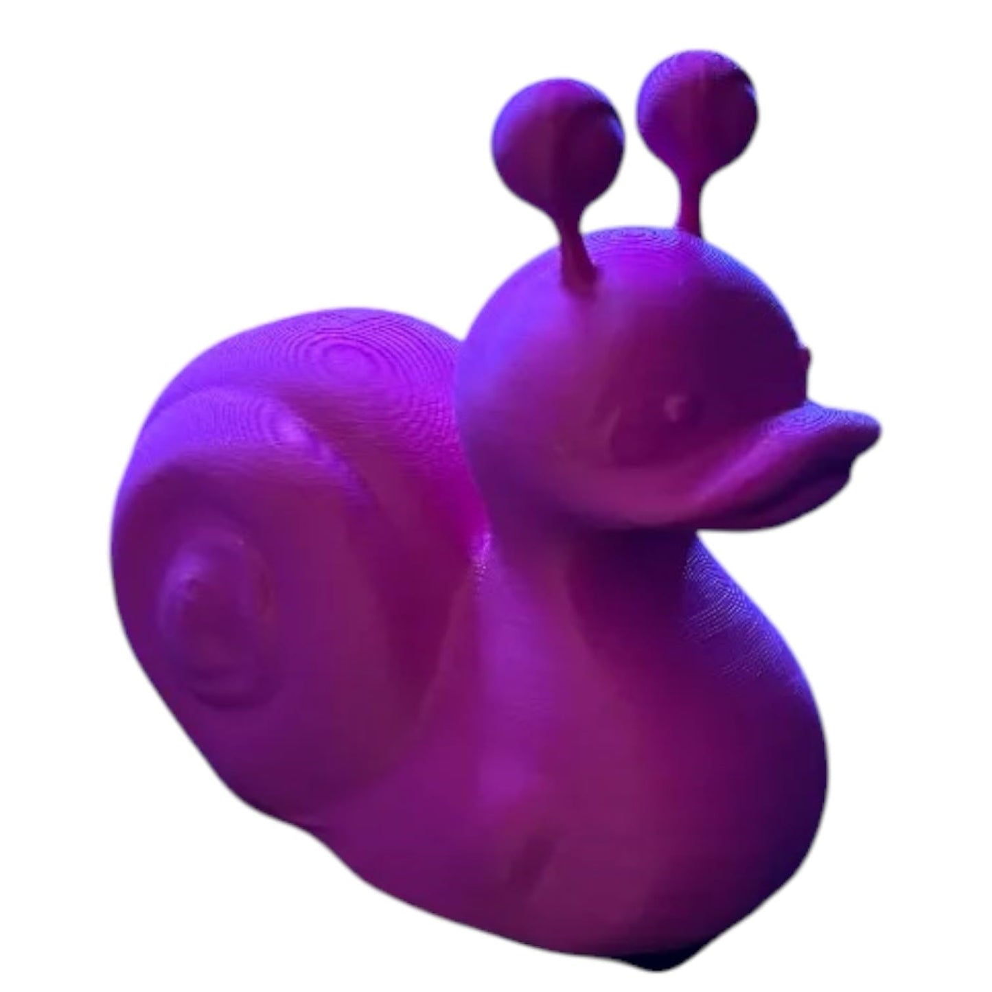 Snail Duck Figurine – Alien Duck Decor Gift Novelty Desk Decoration Unique Rubber Duck – 3D Printed in Canada