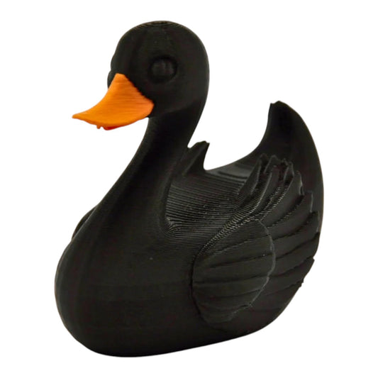 Black Swan Duck Figurine – Premium Dashboard Duck for Car – Collectible Rubber Duck Ducking Gift – Cruise Ship Hiding Duck – Elegant 4x4 Duck Décor – 3D Printed in Canada