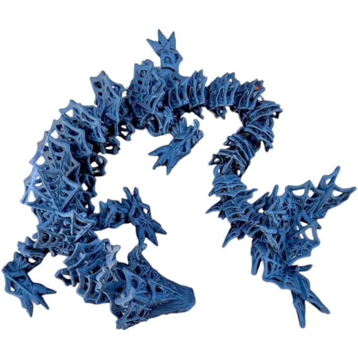 Wicked Dragon Halloween Figurine – Articulated Fantasy Creature Collectible, Spooky Décor, Print-in-Place Fidget Figurine – 3D Printed in Canada