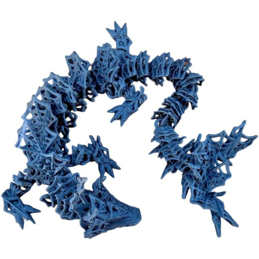 Wicked Dragon Halloween Figurine – Articulated Fantasy Creature Collectible, Spooky Décor, Print-in-Place Fidget Figurine – 3D Printed in Canada