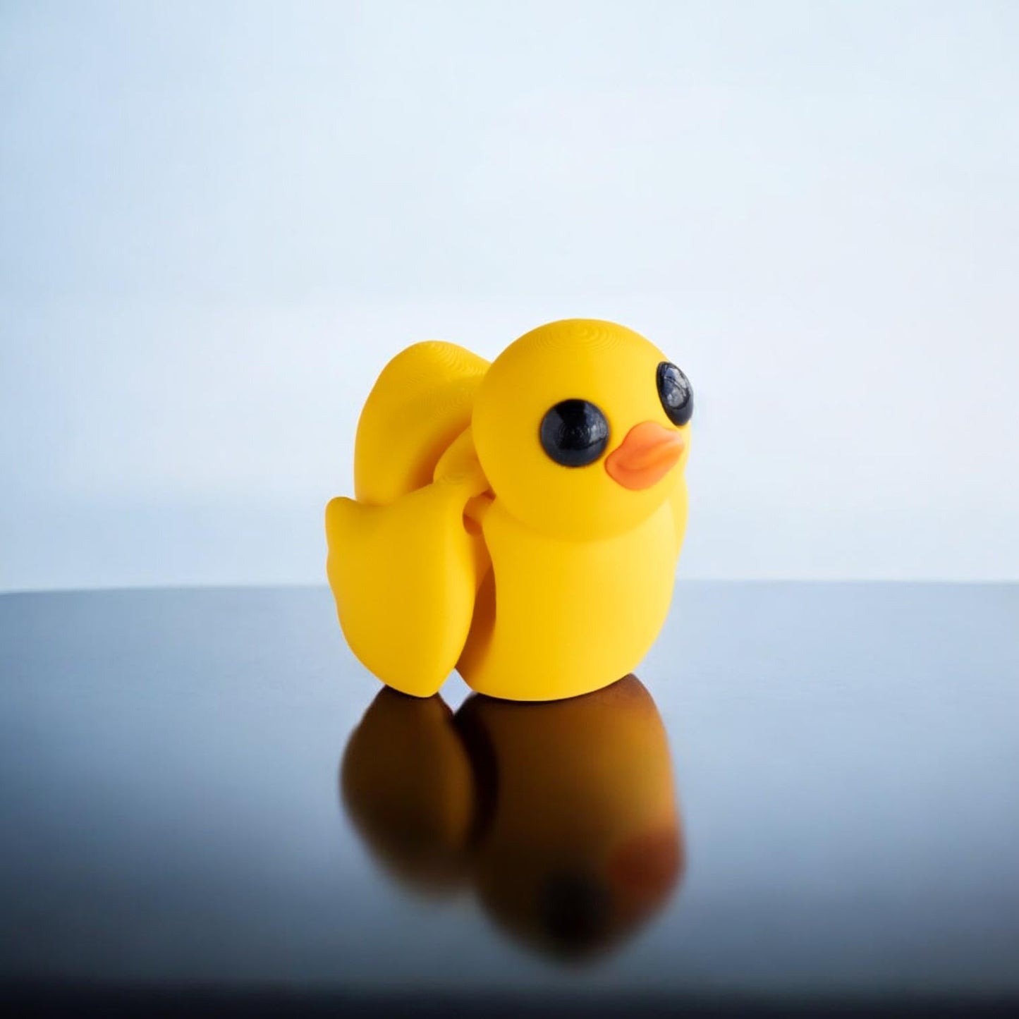 Mini Baby Duck Figurine 5-Pack – Cute Yellow Duck Desk Fidgets & Kawaii Animal Collectibles for Teens & Adults – Articulated Bird Toys – 3D Printed in Canada