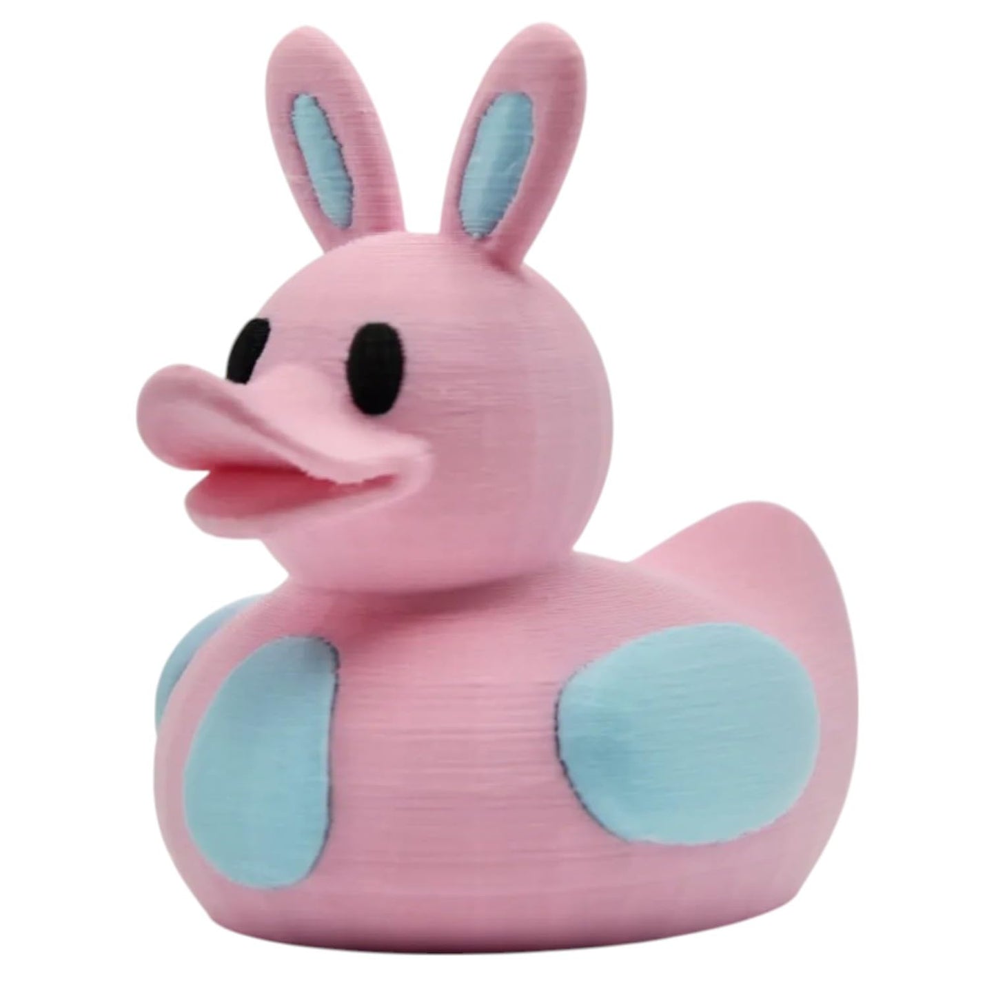 Easter Bunny Duck Figurine – Spring Holiday Desk Collectible – Whimsical Gift – 3D Printed in Canada