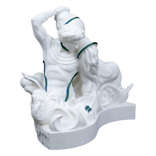 Aquarius Zodiac Sculpture – Unique Astrological Water Bearer Figurine for Home or Desk Décor – Ideal for Aquarius Gifts and Astrology Lovers – 3D Printed in Canada
