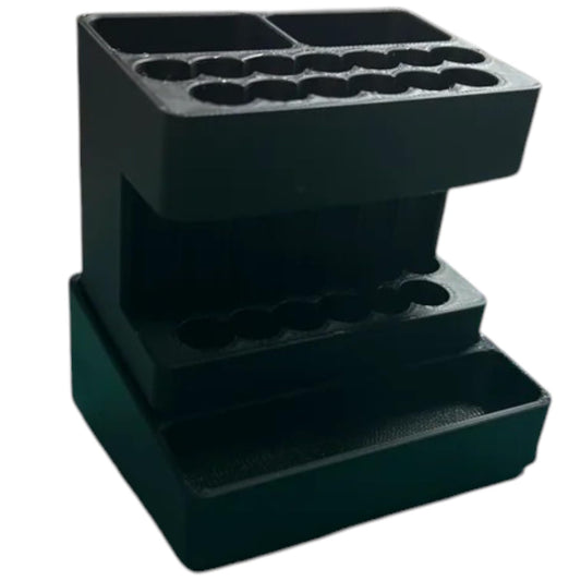 Gridfinity 2x2 Angled Pencil & Tool Organizer – Modular Desk Caddy for Pens, Markers, Bits & Accessories – 3D Printed in Canada