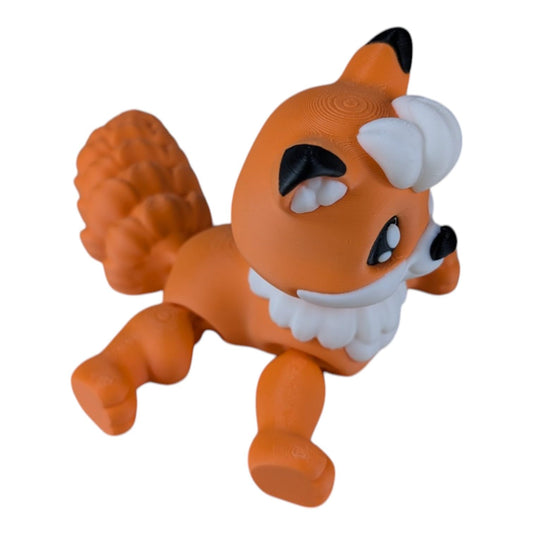Flexy Fox Articulating Figurine – Desk Toy for Stress Relief, Anxiety, ADHD, Autism – Perfect for Teens & Adults – 3D Printed in Canada