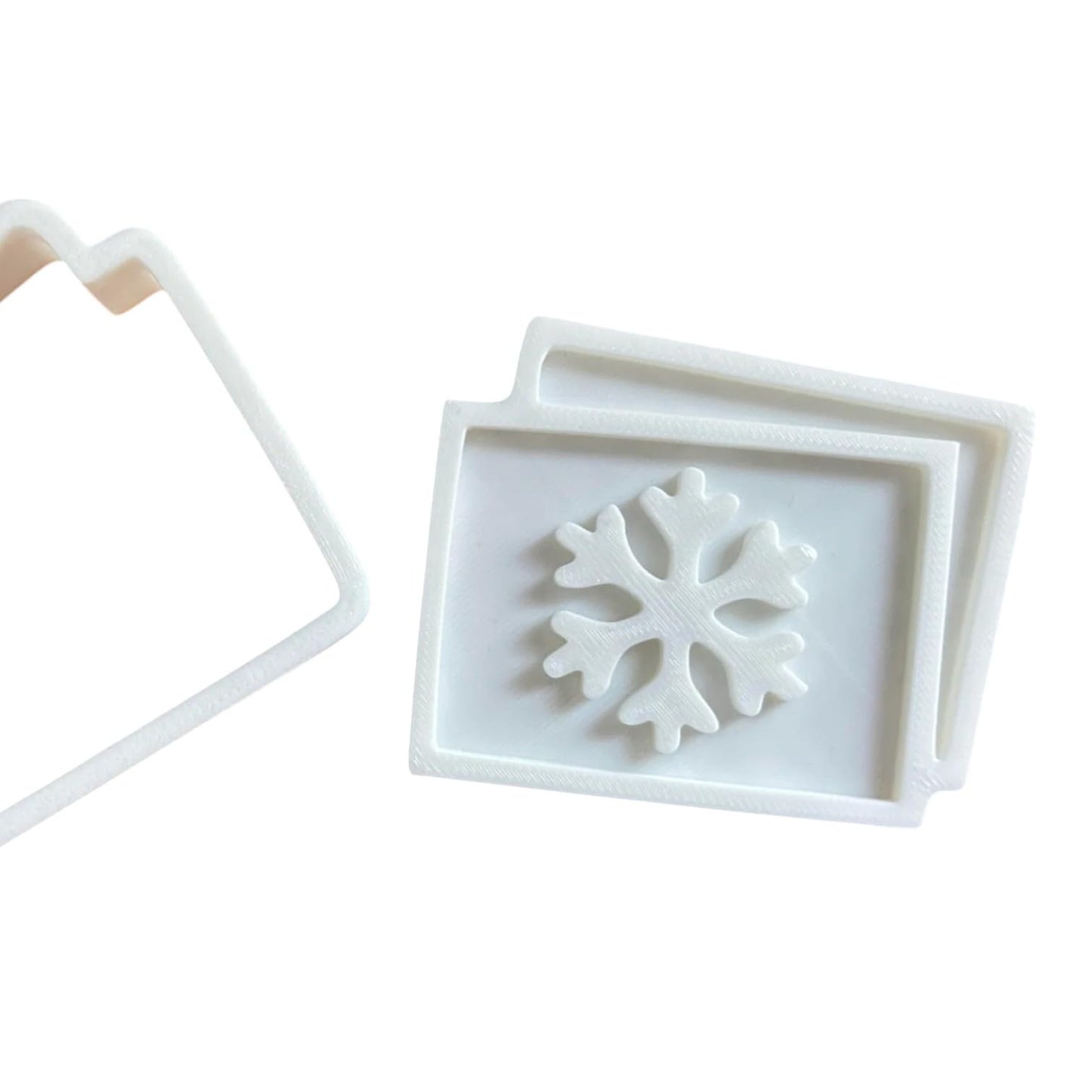 Christmas Postcard Tree Cookie Cutter Set (3" 4" 5") – Evergreen Fondant & Cookie Mold – 3D Printed in Canada