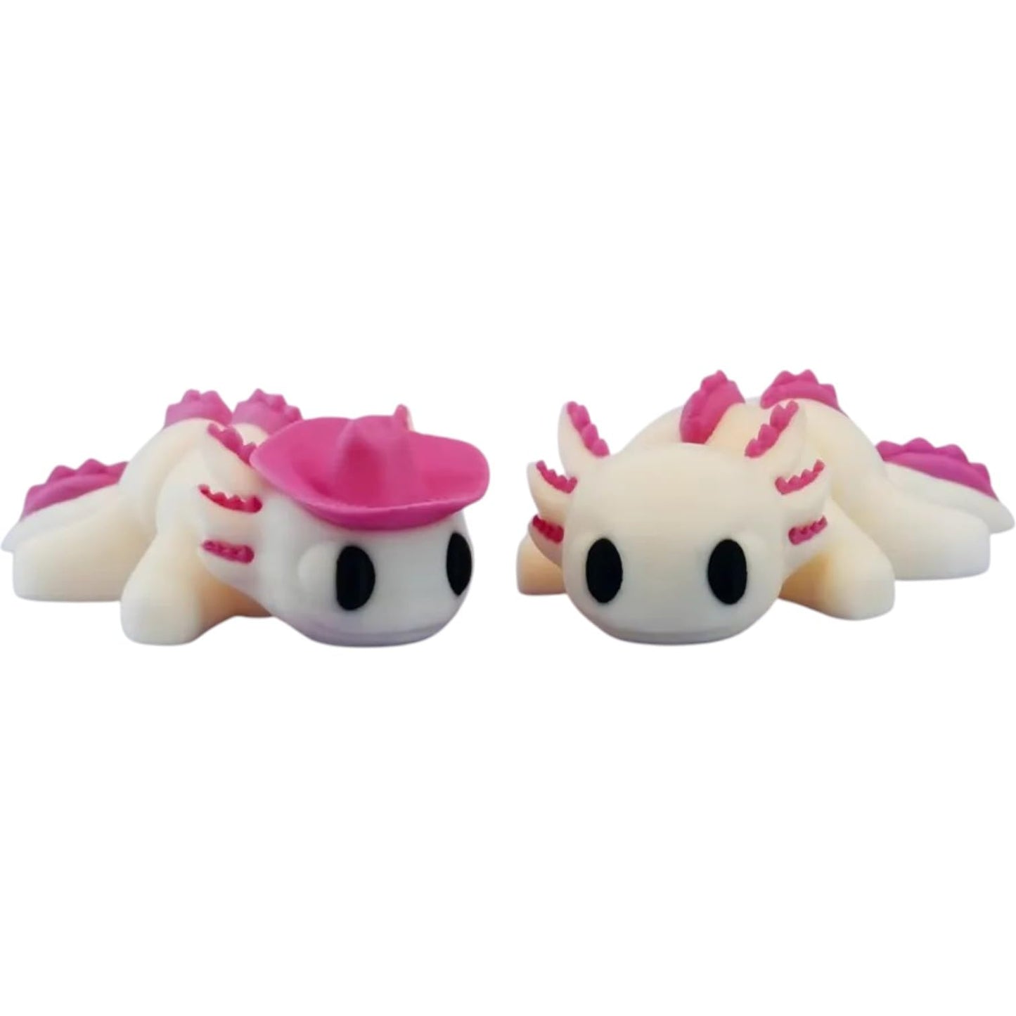 Cute Axolotl Articulated Desk Pet – Kawaii Aquarium-Inspired Fidget Figurine for Teens & Adults – 3D Printed in Canada