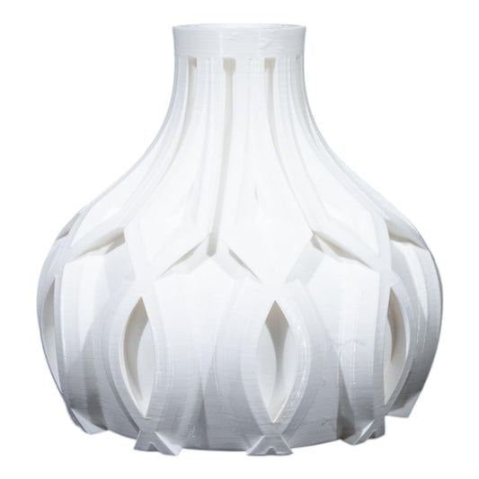 Linseshort Vase – Modern 3D Decorative Flower Holder for Home or Office – Elegant Petal-Inspired Design – 3D Printed in Canada