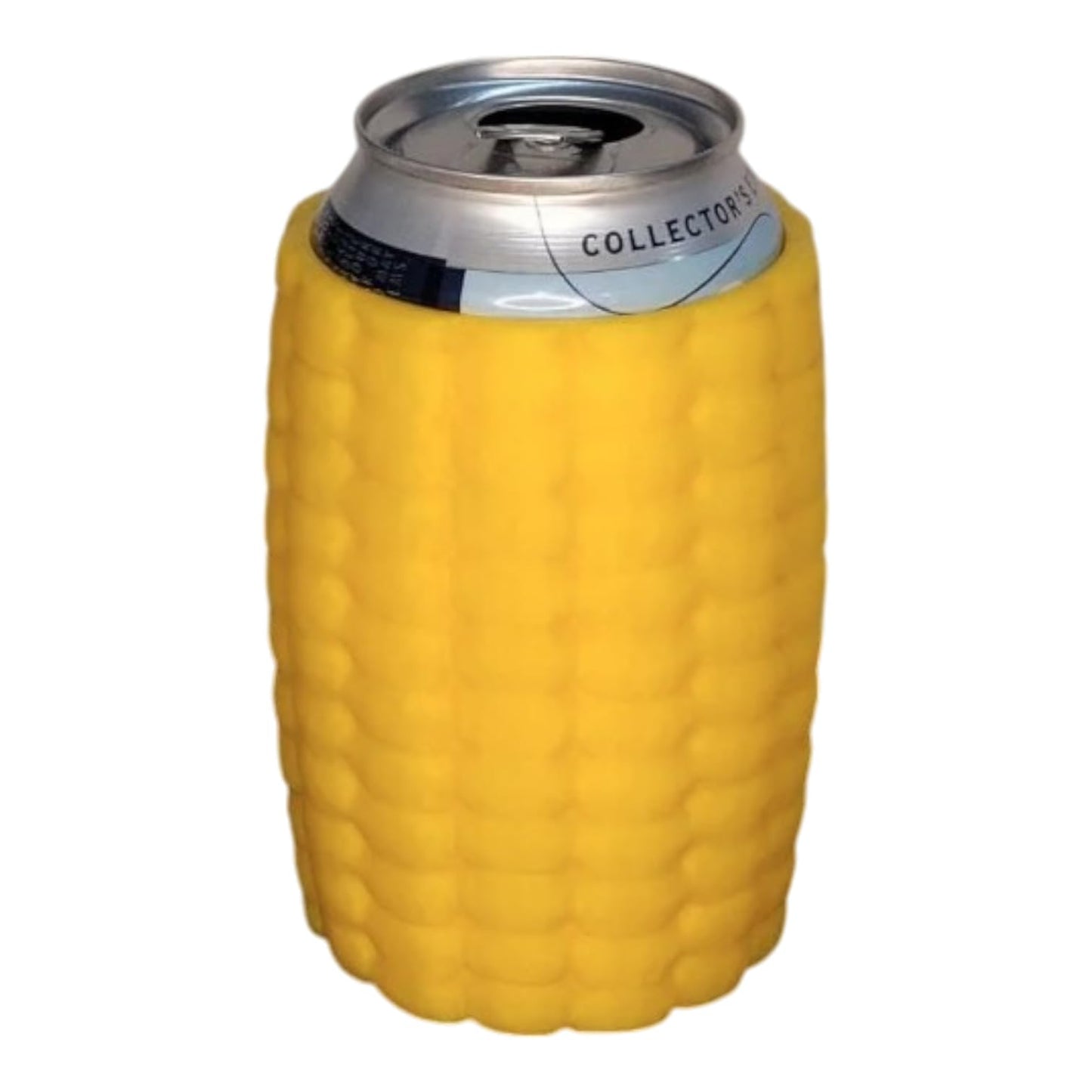 Corn on the Cob Beer Can Holder with 3D Kernel Texture – Funny BBQ and Picnic Beverage Sleeve for Cans – Great Gift for Corn Lovers and Grillmasters – 3D Printed in Canada