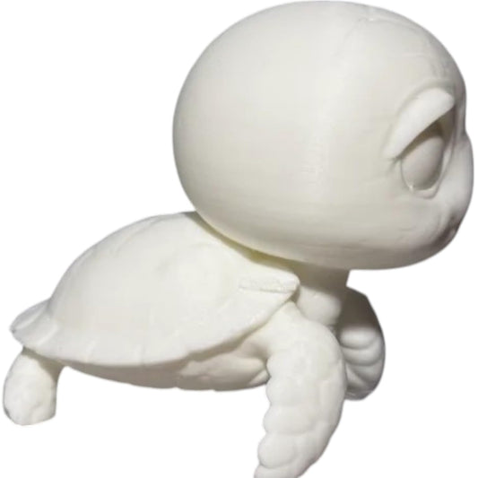 Cute Turtle Figurine – Adorably Stylized 3D Printed Desk Buddy or Shelf Décor Piece for Animal Lovers and Collectors – 3D Printed in Canada