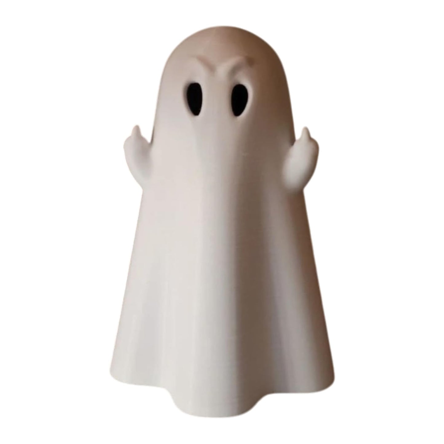 Funny Ghost Figurine – Middle Finger Ghost Shelf Decoration for Halloween, Office & Gothic Humor Displays – 3D Printed in Canada