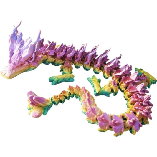 Woodland Dragon – Articulated Forest Fantasy Figurine for Desk, Shelf, or Collector Display – 3D Printed in Canada