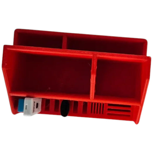 Gridfinity Desktop Organizer with USB & SD Card Storage – 2x3 Modular Desk Caddy for Pens, Tech & Accessories – 3D Printed in Canada