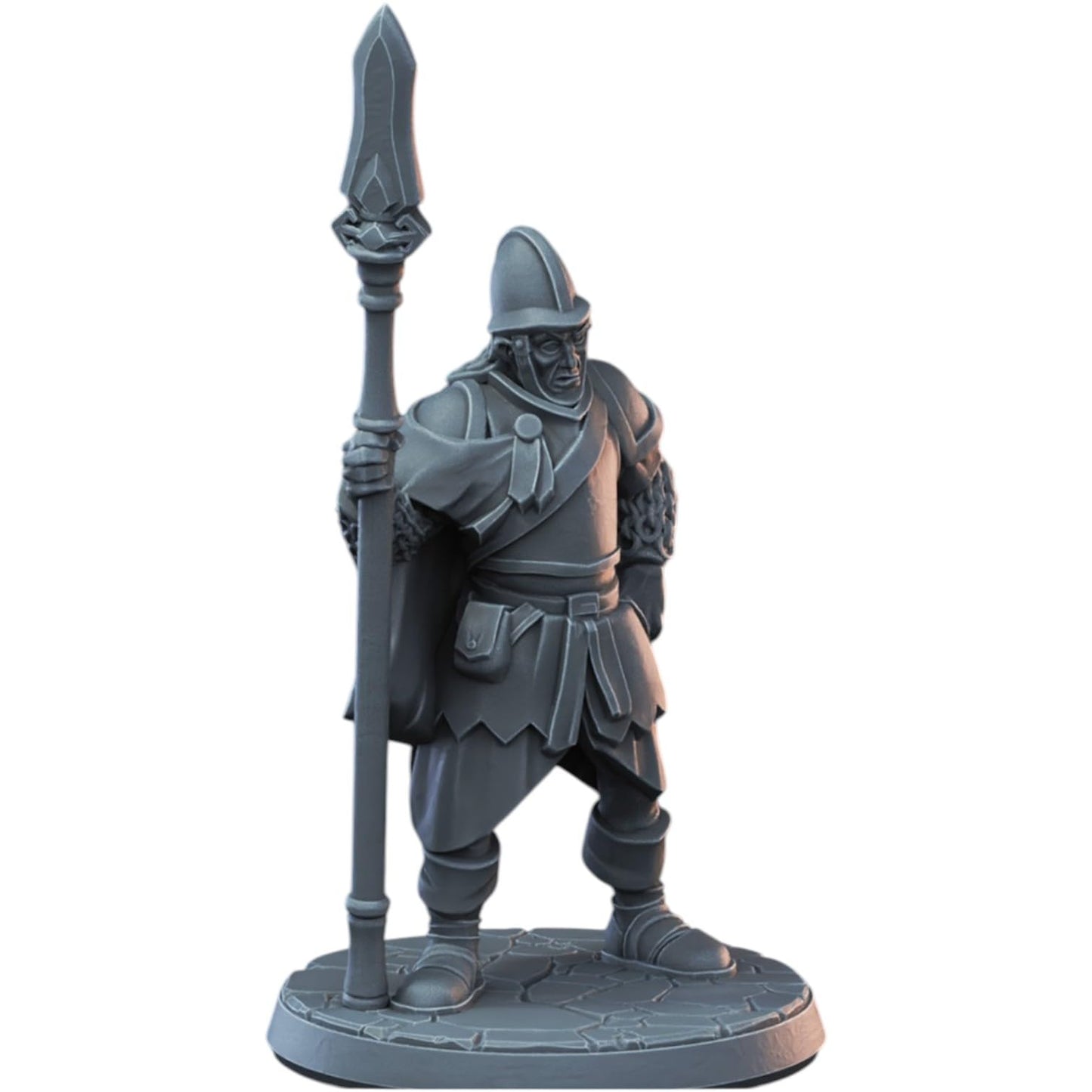 Fantasy Guard Spearman Miniature for Tabletop RPG, Wargaming & Display – Detailed Medieval Soldier Figure for Painting & Collectors – 3D Printed in Canada