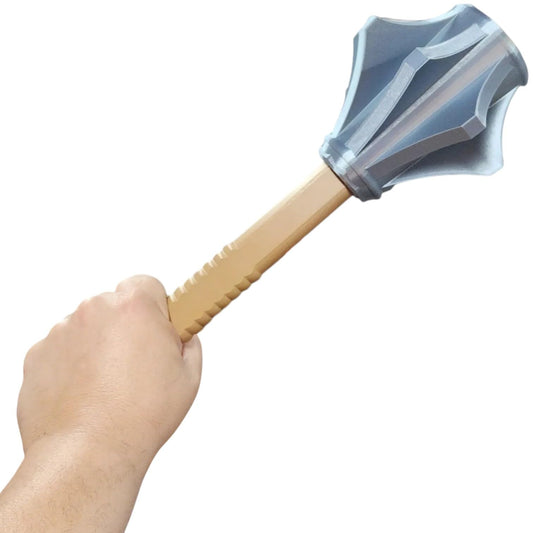 Armor Breaker Mace Prop – 2-Piece Support-Free 3D Printed Fantasy Weapon for Cosplay, Display & DIY Painting – 3D Printed in Canada