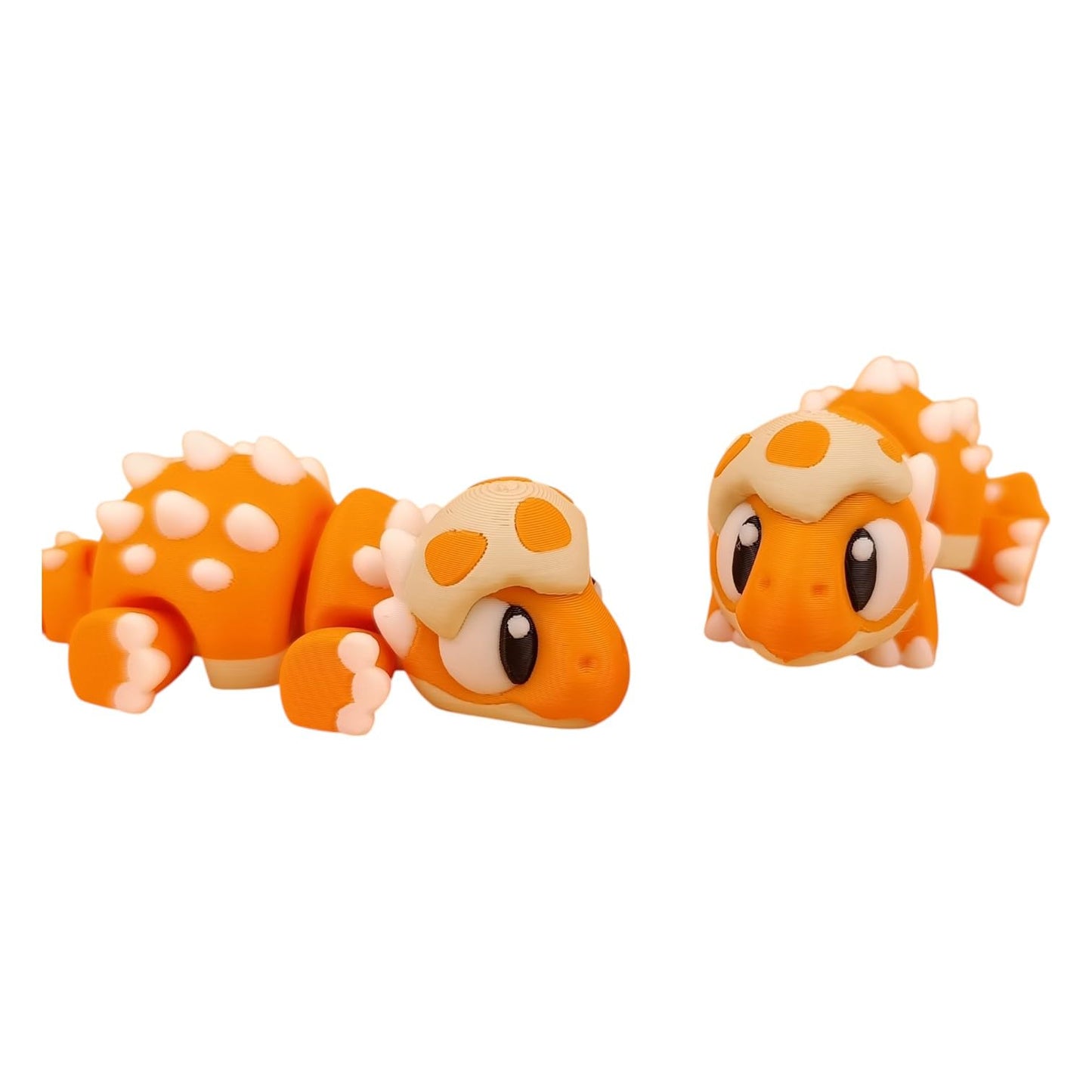 5-Pack Mini Baby Ankylosaurus Figurines – Articulated Dinosaur Desk Pets, Collectible Pocket Dinos, Fidget Toys for Teens & Adults – 2 Inch Poseable Animals – 3D Printed in Canada