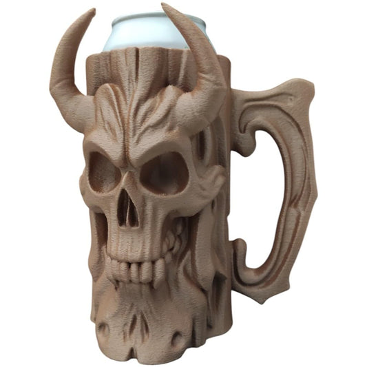 Tree Demon Skull Can Holder (0.5L cans) – Beer Mug, produced by 3DCENTRAL SOLUTIONS in Quebec, Canada.