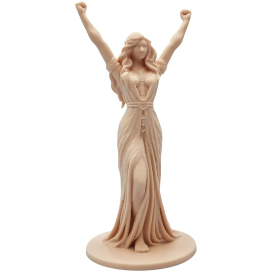Goddess of Victory Statue – Elegant Female Figurine with Raised Arms for Shelf Display, Altars & Fantasy Decor – 3D Printed in Canada