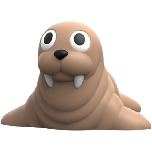 Wobble Tusk Seal Figurine – Poseable Arctic Animal Collectible for Desk, Shelf, or Coastal Décor – 3D Printed in Canada