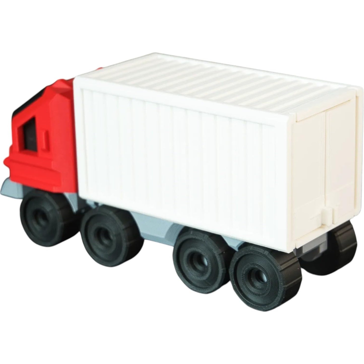 Container Hauler – 19-Part DIY Cargo Transport Truck Model Kit with Opening Doors & Snap-Fit Build – 3D Printed in Canada