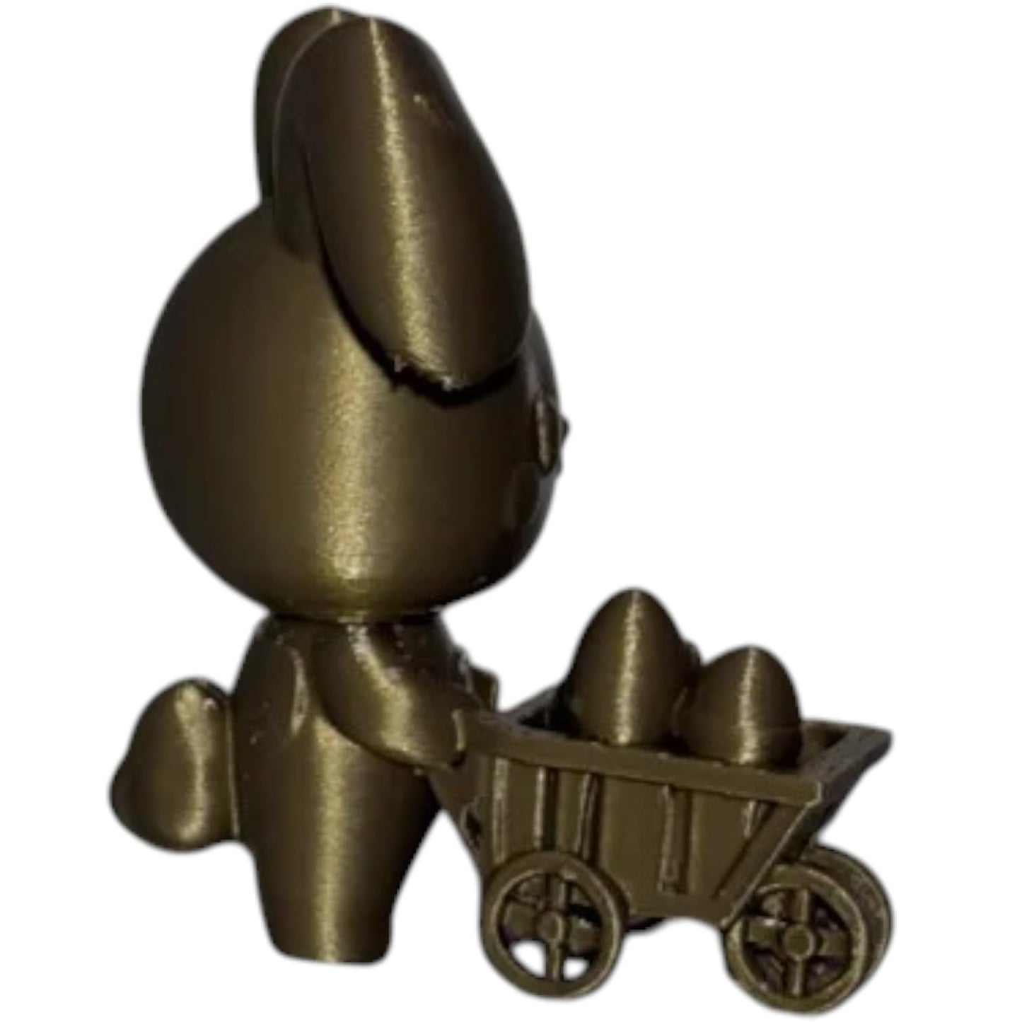 Eggspress Delivery Bunny Figurine β Cute Easter-Themed Rabbit with Cart of Eggs β 3D Printed in Canada