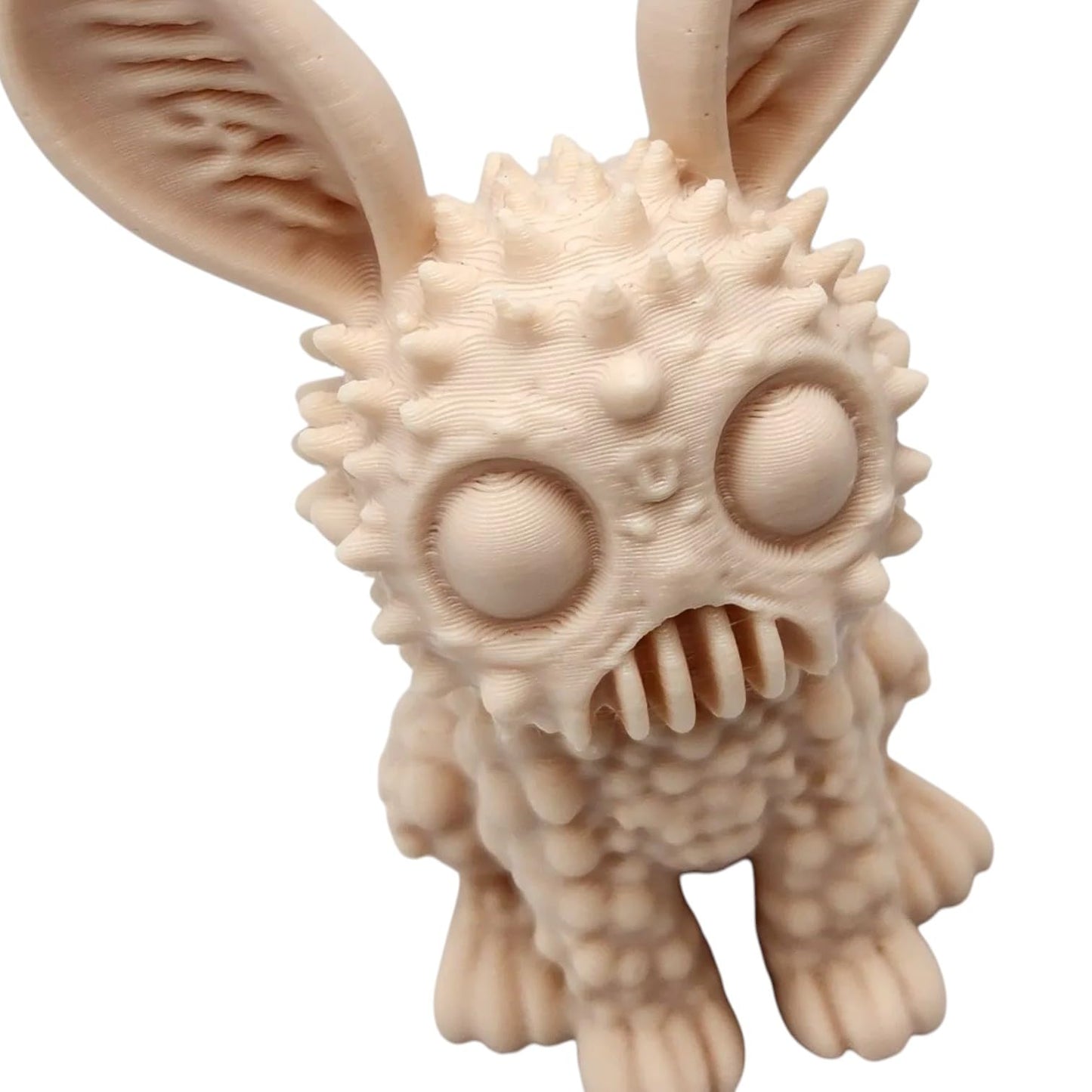 The Beaster Bunny – Creepy Cute Monster Rabbit Figurine for Horror Decor, Collectibles & Painting Crafts – 3D Printed in Canada