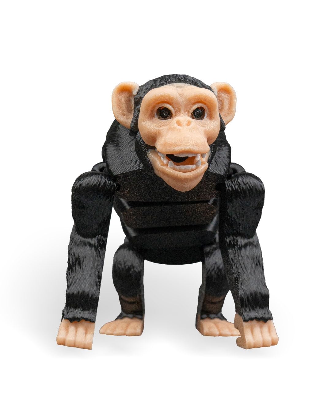 Articulated Chimp Figurine – Jungle Desk Fidget for Teens & Adults – Stress Relief & Collectible – 3D Printed in Canada