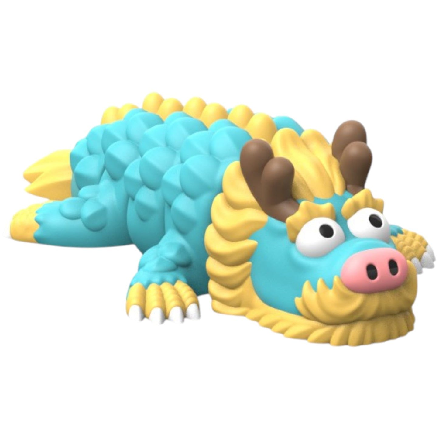 Articulated Baby Dragon Figurine – Colorful Print-in-Place Desk Pet with Movable Body – 3D Printed in Canada