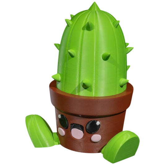 Kawaiictus Headphone Holder – Minimalist Kawaii Cactus Stand Holder for Headsets & Gaming Accessories – 3D Printed in Canada
