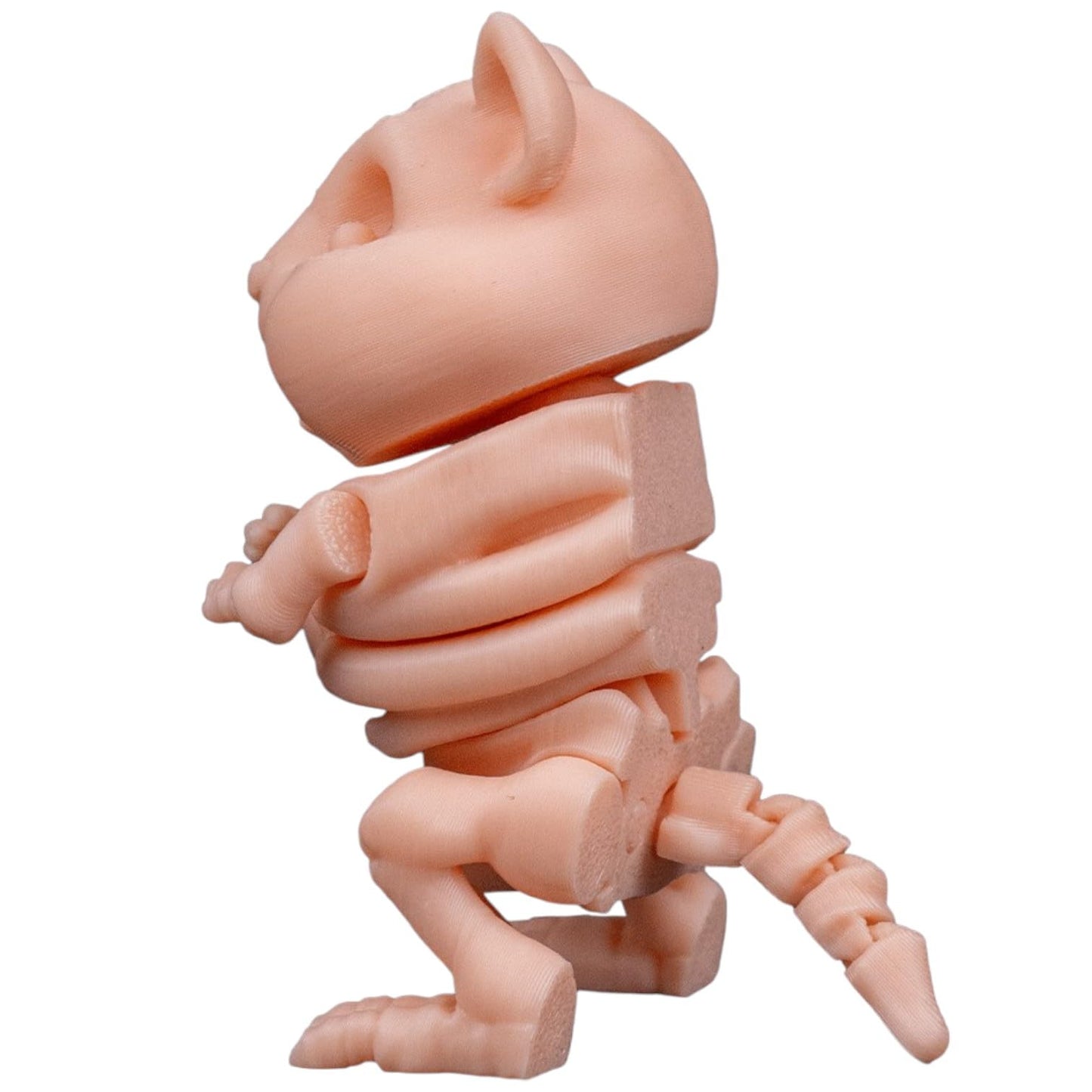 Skeleton Hamster Figurine – Creepy Cute Rodent Skeleton with Articulated Limbs for Teens & Adults – Halloween Collectible & Fidget Toy – 3D Printed in Canada