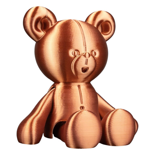 Teddy Tumbles Figurine – Articulated Bear Desk Fidget for Teens & Adults – Stress Relief & Collectible – 3D Printed in Canada