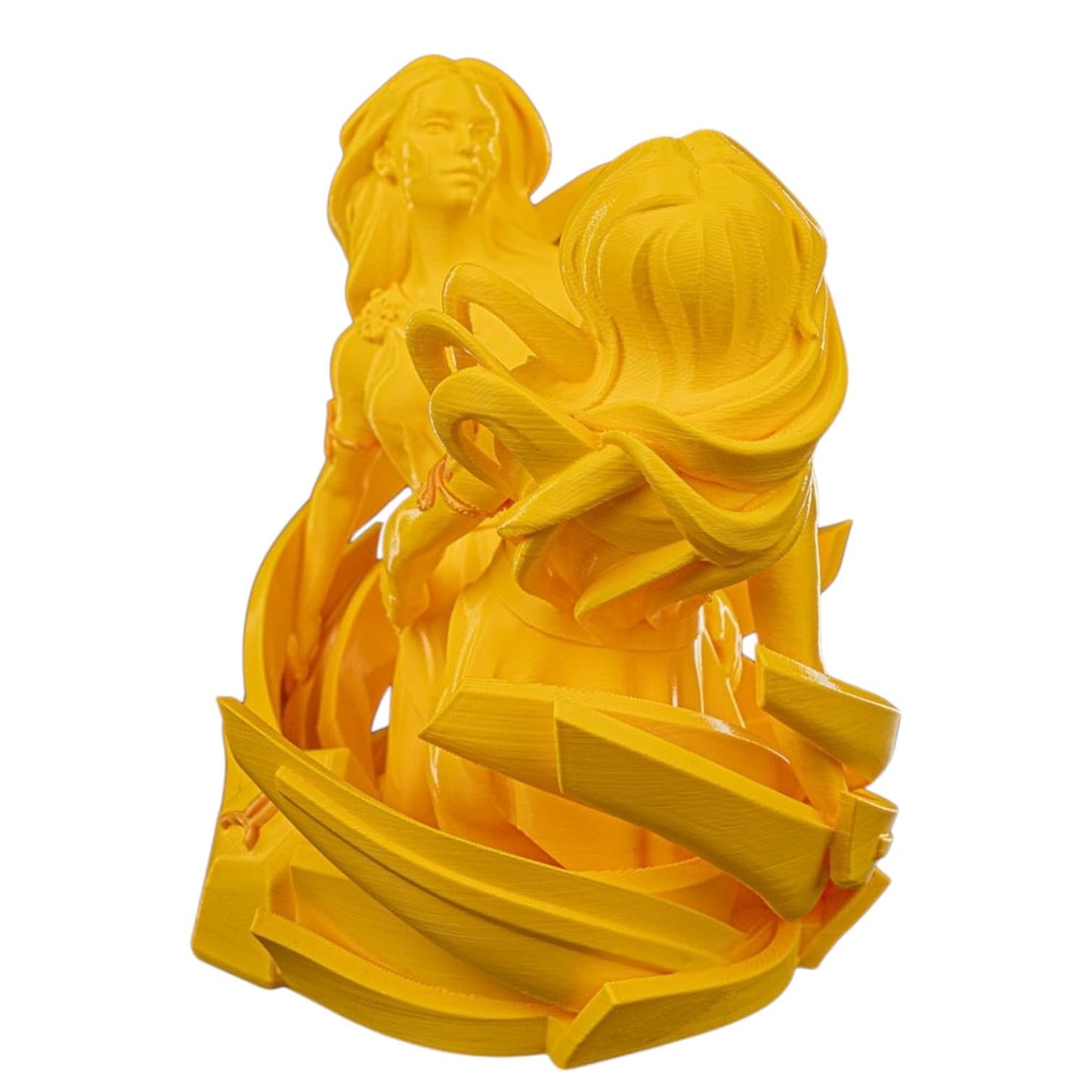 Gemini Zodiac Figurine – Twin Sisters Astrological Sculpture for Horoscope Lovers, Celestial Collectors & Desk Décor – 3D Printed in Canada