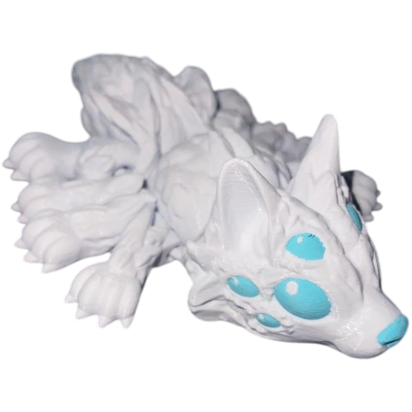 Wolf Spider Figurine – Fantasy Wolf with Spider Eyes – Creepy-Cute Collectible Desk Buddy & Gift – for Teens & Adults – 3D Printed in Canada