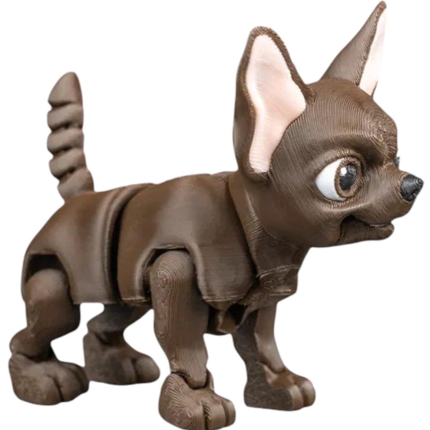 Lupe The Chihuahua – Cute Articulated Dog Figurine for Desk, Shelf or Collectible Display – Chihuahua Decor Gift for Dog Lovers & Pet Owners – 3D Printed in Canada