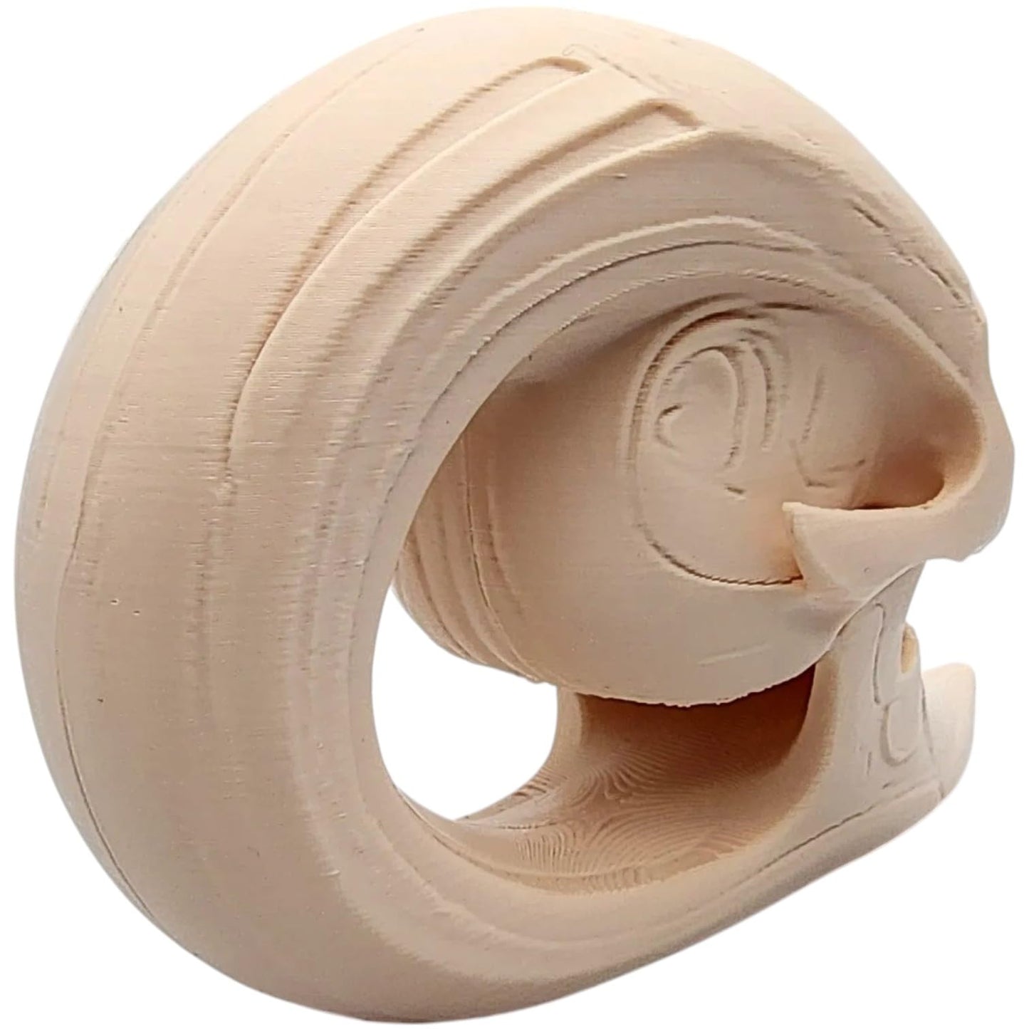 Elongated Skull Sculpture – 3D Printed Cranium Artifact Inspired by Ancient Skulls, Decorative Oddity Display Piece – 3D Printed in Canada