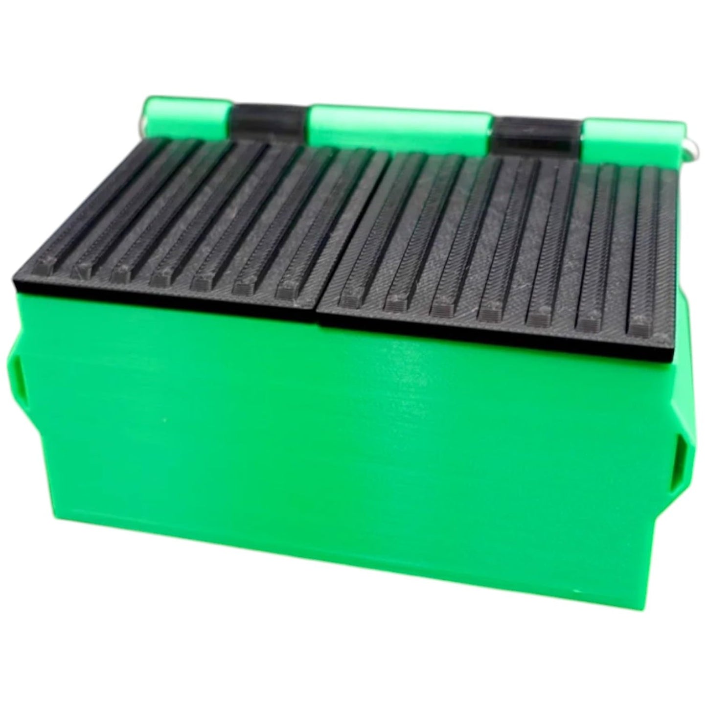 Mini Dumpster USB Holder – Quirky Storage Bin for Flash Drives, Dongles & Tech Accessories – Hinged Lid Desktop Organizer – 3D Printed in Canada