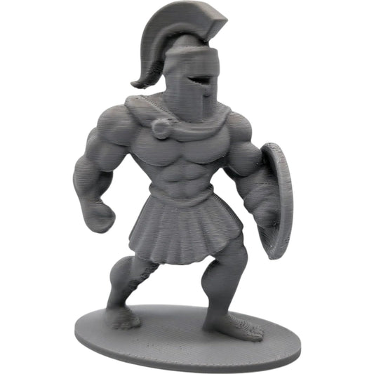 Muscular Warrior Fighter Miniature – Shielded Ancient Soldier for Tabletop RPGs, Dioramas & Fantasy Displays – 3D Printed in Canada