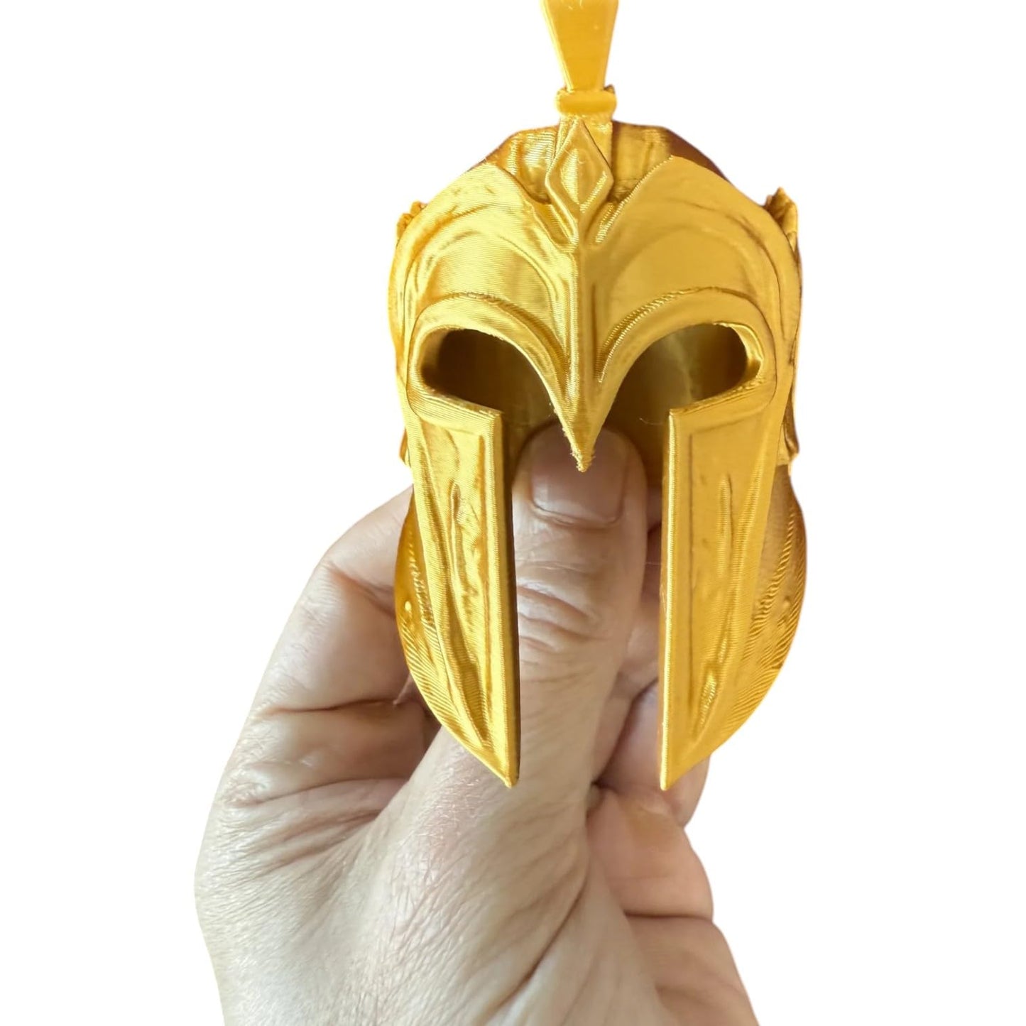Ancient Warrior Helmet Miniature – Stylized Armor Helm Display for Tabletop Dioramas, Fantasy Terrain & Historical Collections – 3D Printed in Canada