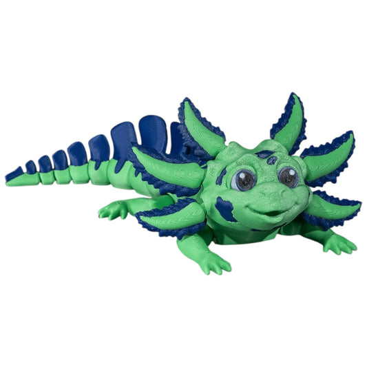 Articulated Sweet N’ Sour Axolotl Figurine – Desk Fidget for Teens & Adults – Stress Relief & Collectible – 3D Printed in Canada