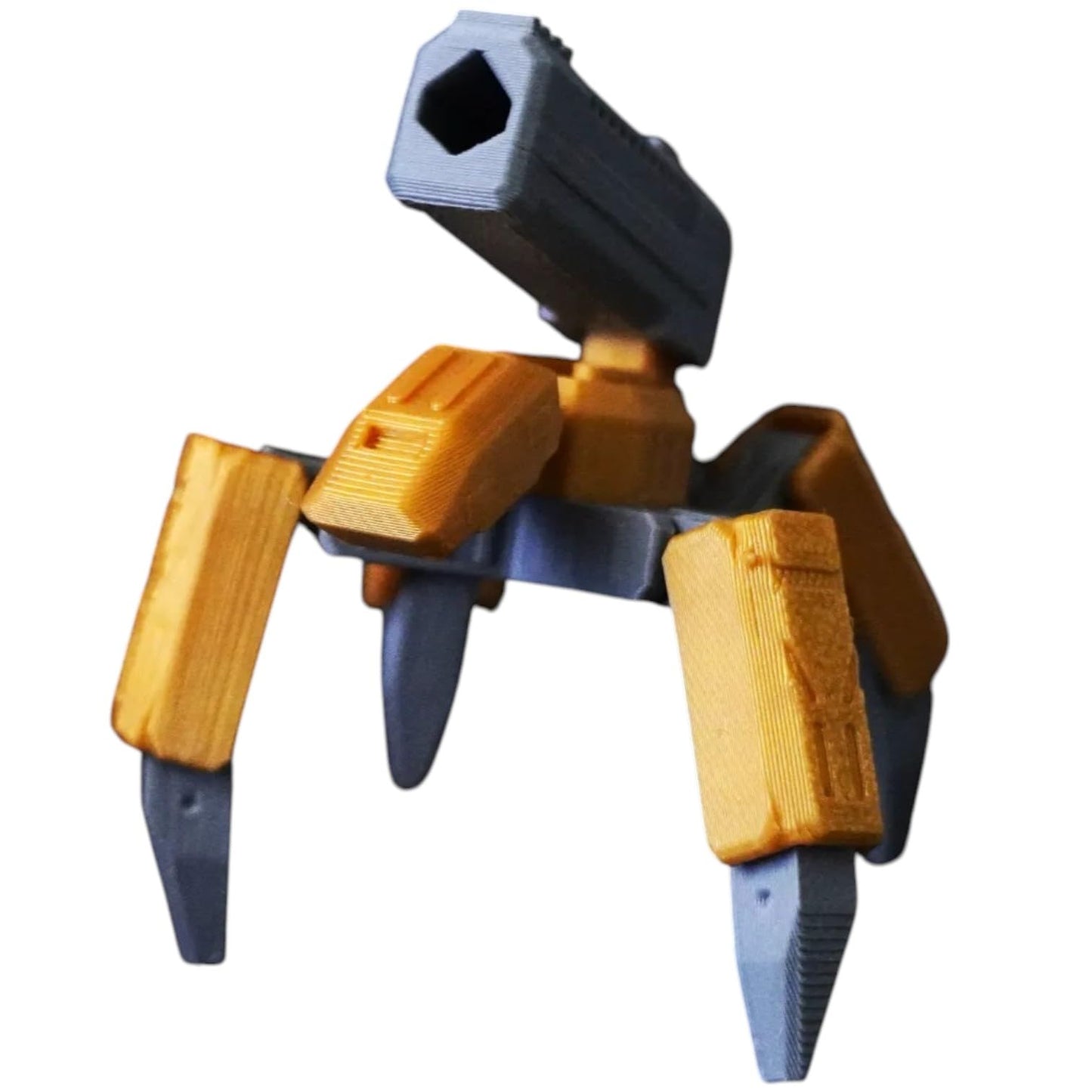 Stilt Walker Tank Model Kit by Kitcrafters – 16 Modular Parts with Long-Leg Quad Design – Articulated Sci-Fi Mech for Display & Dioramas – 3D Printed in Canada