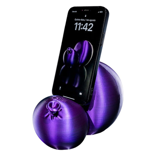 Balloon-Inspired Phone Holder – Bold Balloon-Inspired Desk Stand with Charging Slot – Funny Gift for Teens & Adults – 3D Printed in Canada