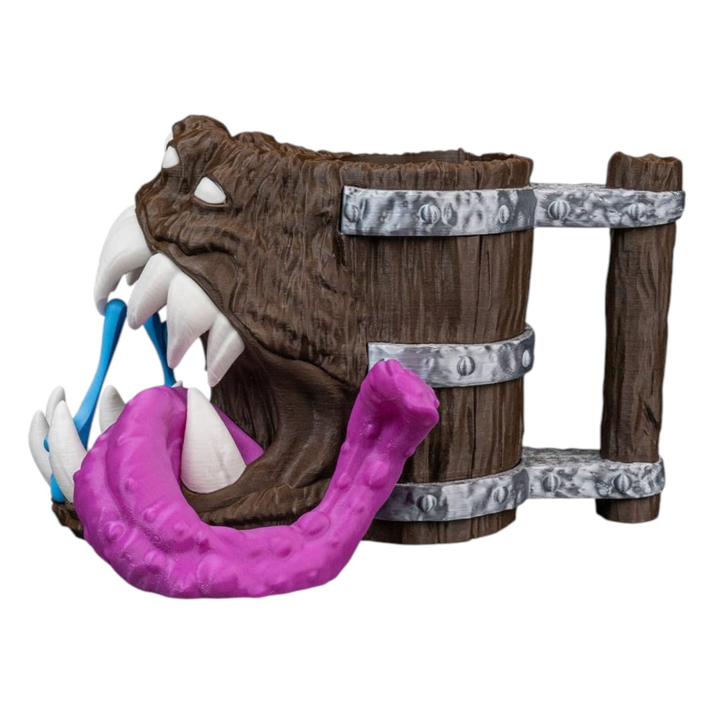 Roll into The Trap Can Holder & Dice Tower – Mimic Dice Tower for DND, Tabletop RPGs, Fantasy Dice Roller, Monster-Themed Gaming Accessory – 3D Printed in Canada